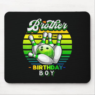 Tapis De Souris Frère De L'Anniversaire Garçon Correspondant Famil