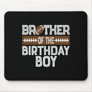 Tapis De Souris Frère De L'Anniversaire Garçon Football 1er Annive