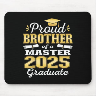 Tapis De Souris Frère fier de la promotion 2025 Cl Master diplômé 