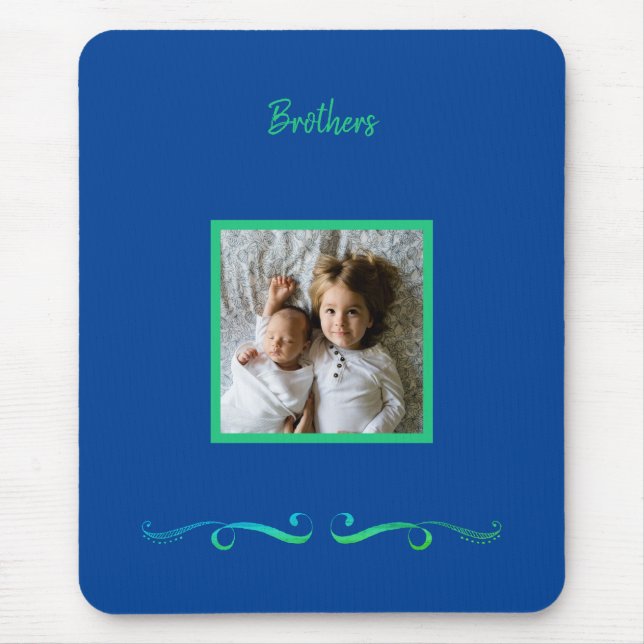 Tapis De Souris Frères photo encadrée personnalisée Mousepad (Devant)