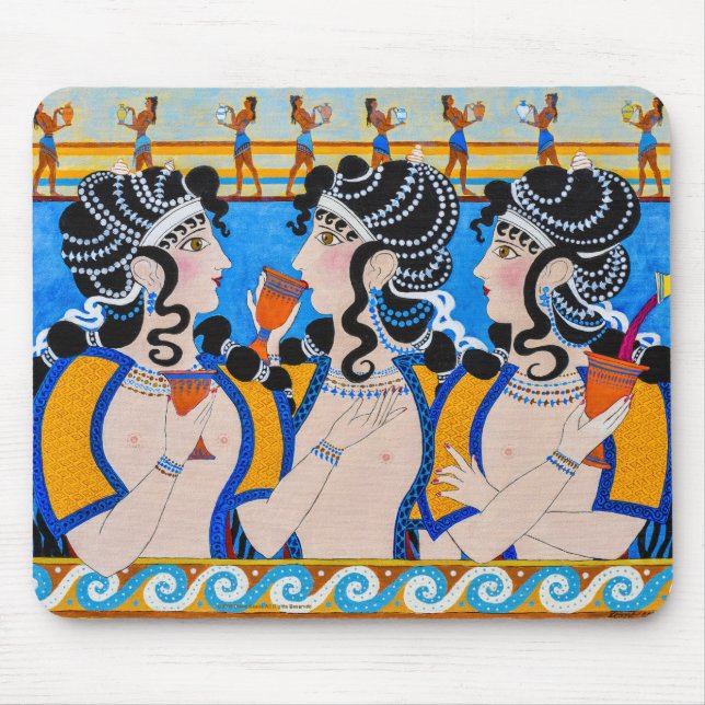 Tapis De Souris Fresque de "T.G.I.B.C." Minoan (Devant)
