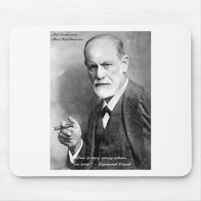Tapis De Souris Freud Crazy Lovers Lovers Citer Cartes Cadeaux Etc (Devant)