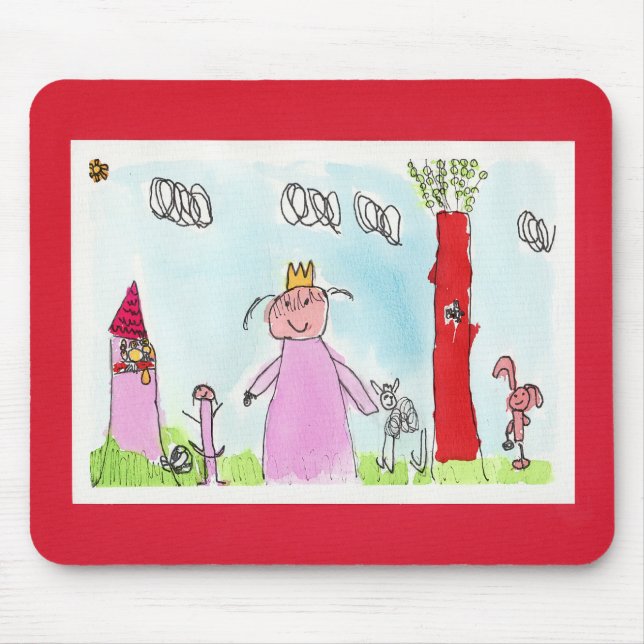 Tapis De Souris Freya dessinant Mousepad (Devant)