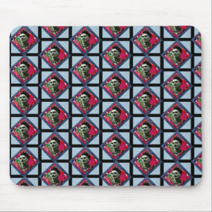 Tapis De Souris Frida Kahlo Retro Pink Denim