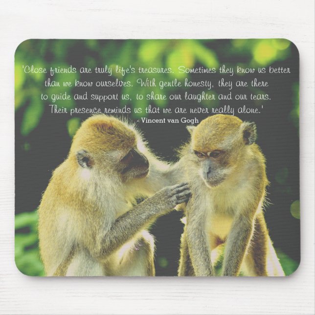 Tapis De Souris Friendship Quote by Vincent van Gogh (Devant)