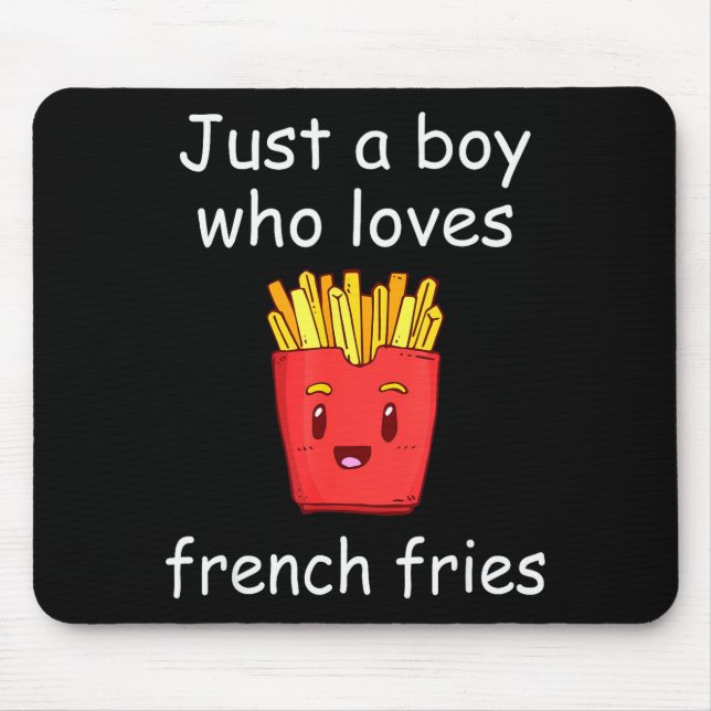 Tapis De Souris Fries Shirt Funny French Fries Lover Cool French F (Devant)