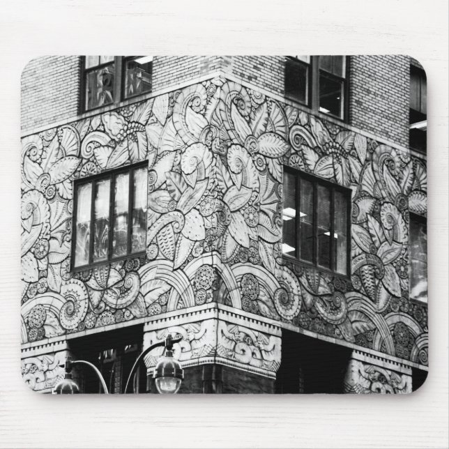 Tapis De Souris frise feuillue Art déco de Manhattan mousepad (Devant)