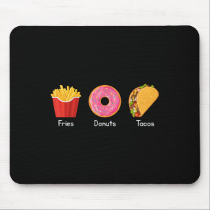 Tapis De Souris Frites Donuts Tacos 