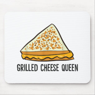 Tapis De Souris Fromage Grillé Queen Funny Fromage Grillé