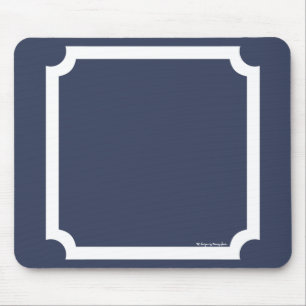 Tapis De Souris Frontière classique Mousepad dans la marine