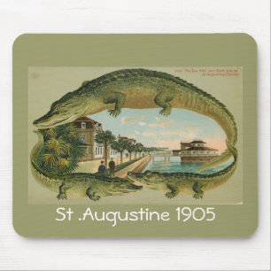 Tapis De Souris Frontière St Augustine la Floride 1905, St
