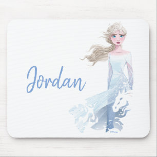 Tapis De Souris Frozen 2 : Illustration de l'aquarelle Elsa