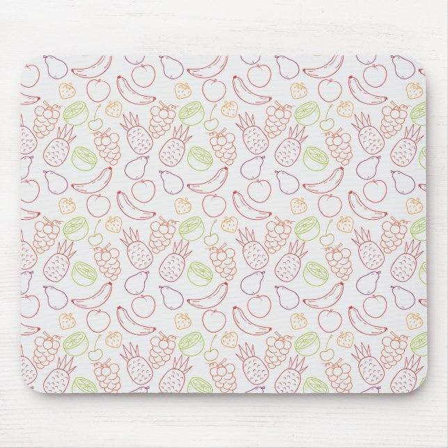 Tapis De Souris Fruit motif transparent | motif de surface de frui (Devant)