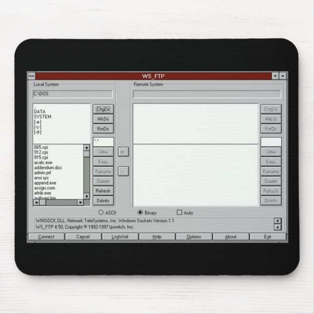 Tapis De Souris FTP vers 1997 - mousepad (Devant)
