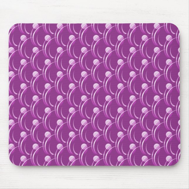 Tapis De Souris Fuchsia Fancy Swirls Mousepad (Devant)
