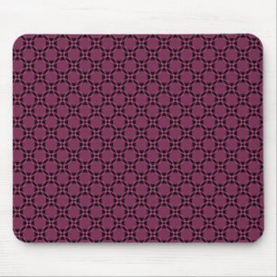 Tapis De Souris Fuchsia Funky Circles Mousepad