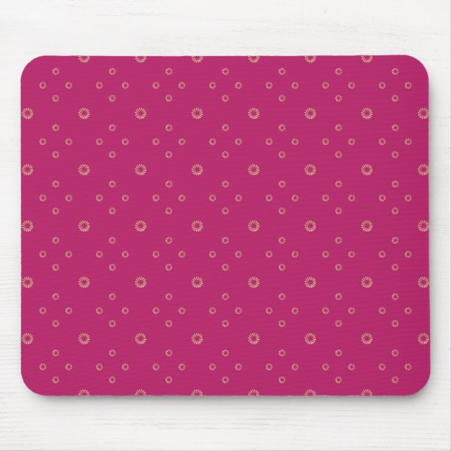 Tapis De Souris Fuchsia | Golden Zinnia Sun (Devant)