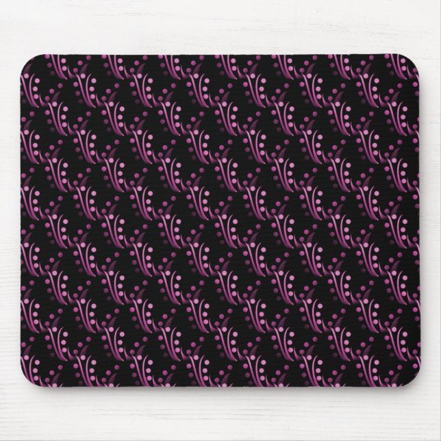Tapis De Souris Fuchsia Luxuriant Glam Mousepad (Devant)