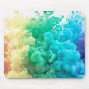 Tapis De Souris fumée arc-en-ciel
