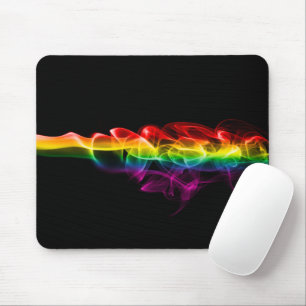 Tapis De Souris Fumée arc-en-ciel de SlipperyJoe vague de vapeur a