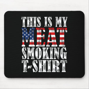 Tapis De Souris Fumeur de BBQ Rétro Drapeau US Vintage C'est Ma Vi