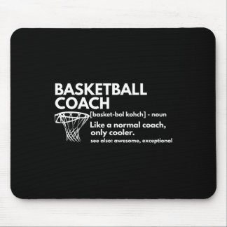Tapis De Souris Fun Basketball Coach Définition Coaching Cadeau