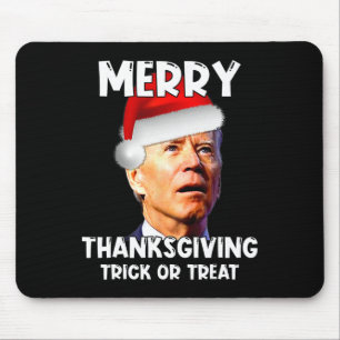 Tapis De Souris Fun Joe Biden Santa Hat Joyeux Thanksgiving Christ