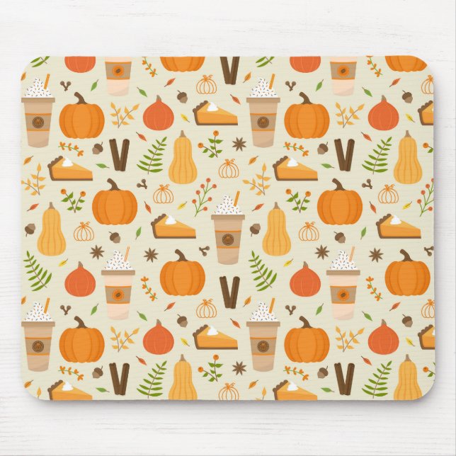 Tapis De Souris Fun Orange Fall Motif (Devant)