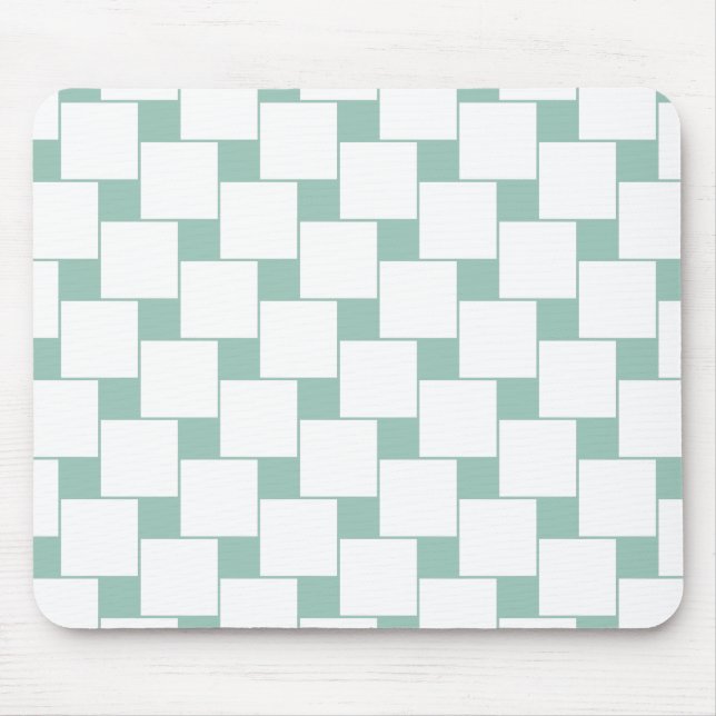 Tapis De Souris Fun tissé Carré Mint Green (Devant)