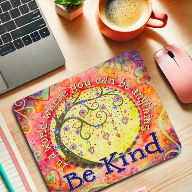 Tapis De Souris Fun Whimsical Be Genre Citations Inspirivité (Créateur téléchargé)