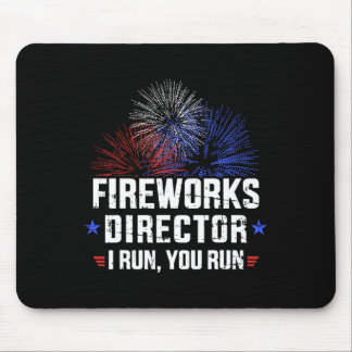 Tapis De Souris Funky 4 juillet Fireworks Directeur Je Vous Exécut