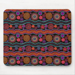 Tapis De Souris Funky Australian Dot Peinture Pad Souris