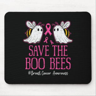 Tapis De Souris Funky Bees Ghost Boo Cerveau Cancer Sensibilisatio