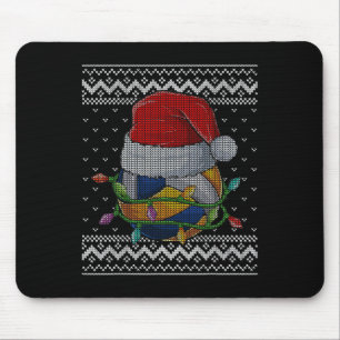 Tapis De Souris Funky Christmas Volleyball Santa Hat Xmas Pajamas
