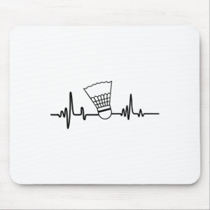 Tapis De Souris Funky Heartbeat Volant de badminton Sports