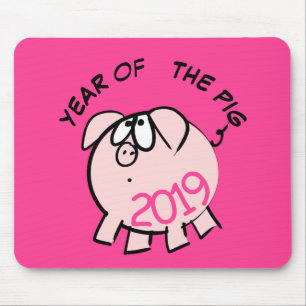 Tapis De Souris Funny 4 Cartoon Pig Année 2019 Choisissez Color Mo