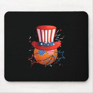 Tapis De Souris Funny 4Th Of July For Basketball Lovers