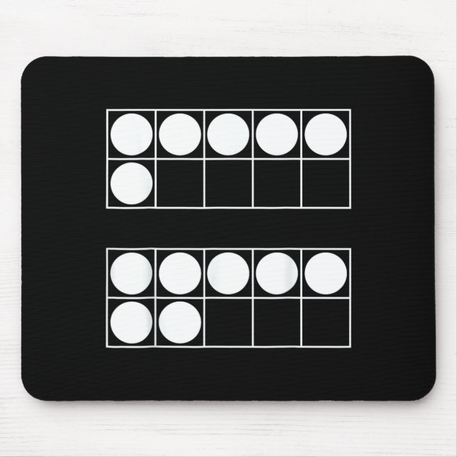 Tapis De Souris Funny 6 7 Number Math Teachers Students Six Seven  (Devant)