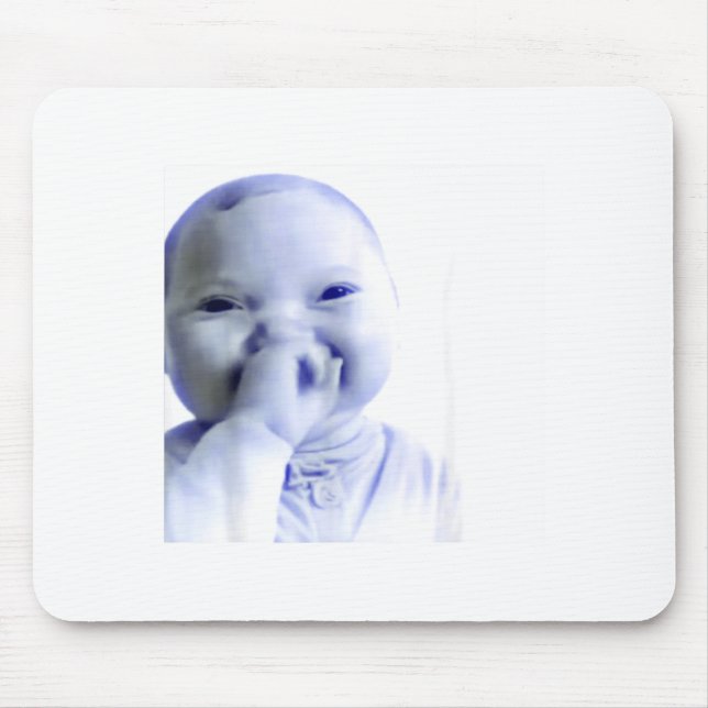 Tapis De Souris Funny Ai Baby Holding Laugh Meme  (Devant)