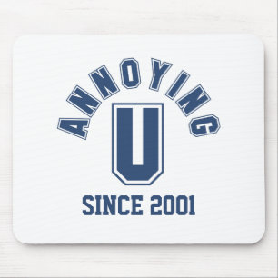 Tapis De Souris Funny Annoying You Mousepad, Blue