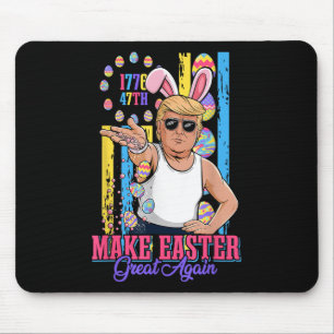 Tapis De Souris Funny Bunny Trump 47ème Mème de base de sel faire 