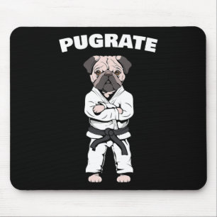 Tapis De Souris Funny Carlin mignon Karate Black Belt Martial Art 
