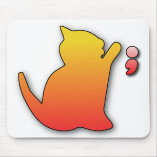Tapis De Souris funny cat playing