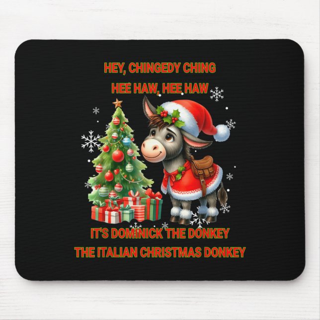 Tapis De Souris Funny Christmas Italian Christmas Dominick The  (Devant)