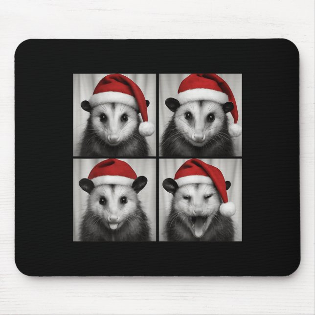 Tapis De Souris Funny Christmas Ossum Santa Photo Booth  (Devant)