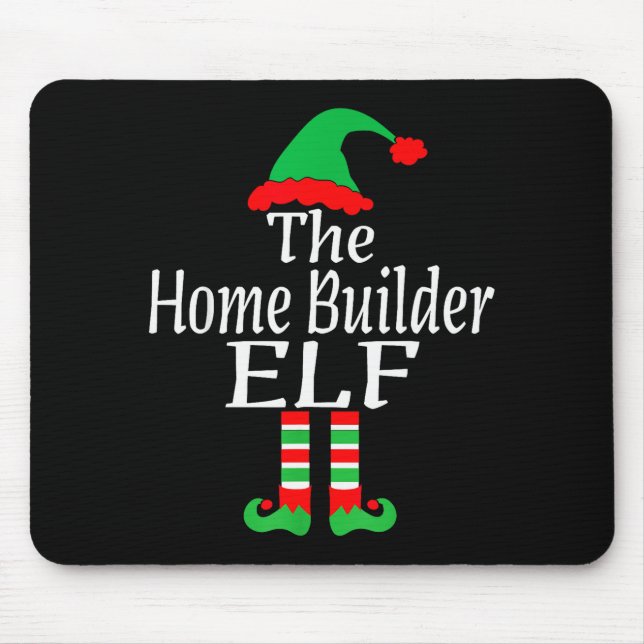 Tapis De Souris Funny Christmas The Home Builder Elf Developer Arc (Devant)