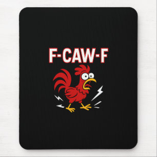 Tapis De Souris Funny Crazy Rooster F-CAW-F Mème