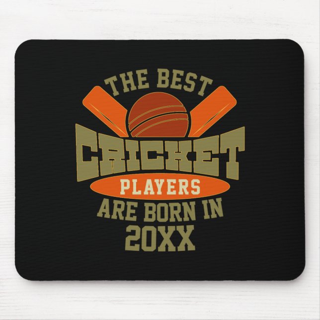Tapis De Souris Funny Cricket Birthday Birth Day Name T Shirt  (Devant)