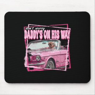 Tapis De Souris Funny Daddy's Home Trump Pink 2024 Take America Ck