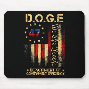 Tapis De Souris Funny Doge Ministère De L'Efficacité Gouvernementa